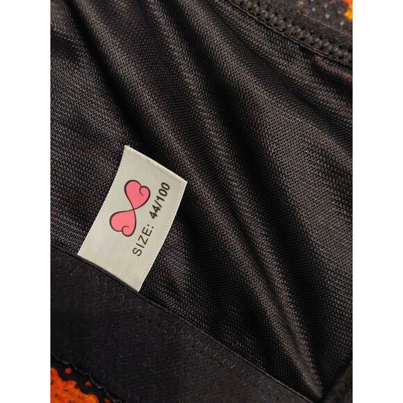 NEW Doosinki Women's Plus Size Black Lace Bra Front Close No Wire. Size 44/100 D - Picture 6 of 11